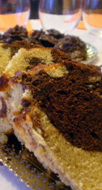 Plum-cake bicolor