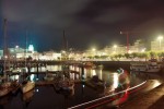 Port d'A Coruña de nit.