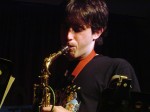 Nill Villà, saxo del grup December Quintet, durant la seva actuació al Cicle de Jazz.