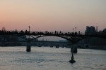 Posta de sol als ponts del Sena